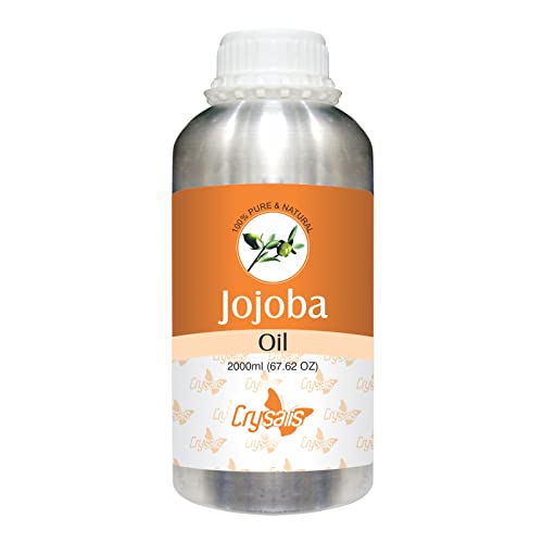 Crysalis jojoba | שמן נשא טהור וטבעי לא מדולל לטיפול בעור ושיער- 2000ml/67.62fl oz